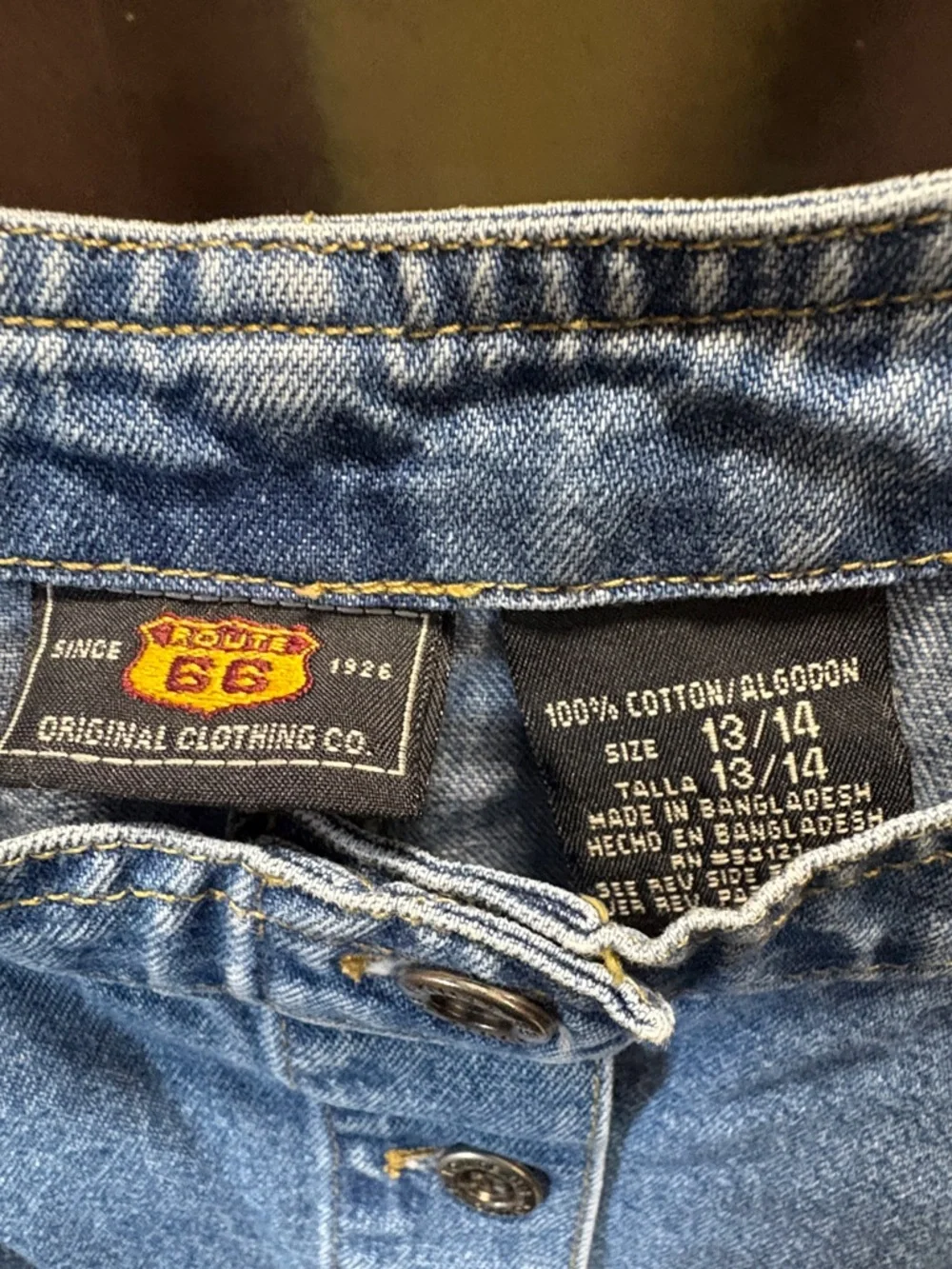 Route 66 Denim Button-Front Jumper - Picture 2 of 4